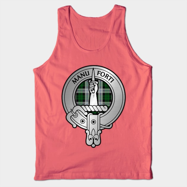 Clan MacKay Crest &Dress Tartan Tank Top by Taylor'd Designs